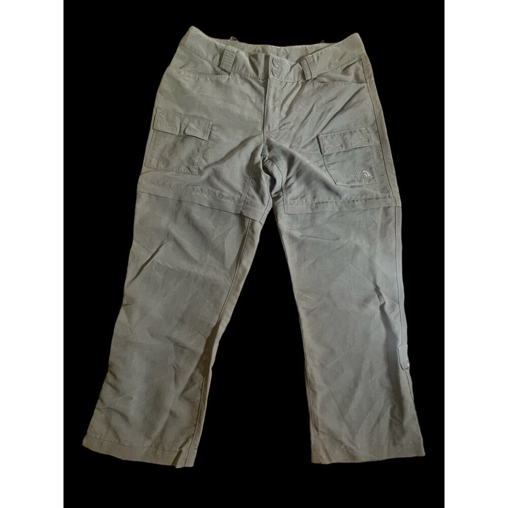 The North Face Women's Hiking Zip Off Convertible Pants Size 6 Gray